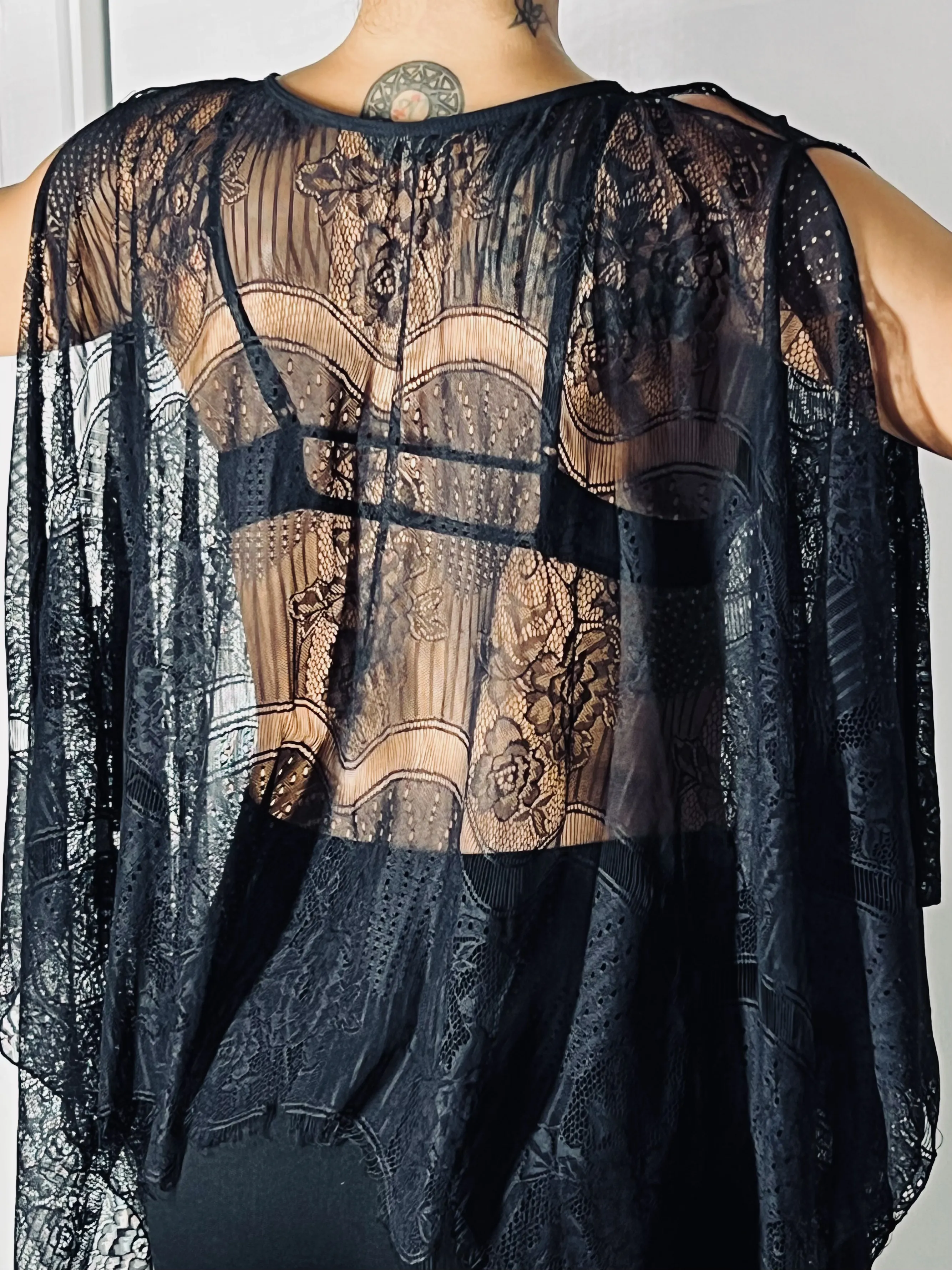 [NUEVO] Camisa Negra Transparente 3